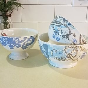3 Lenox bowls Collage by Alice Drew